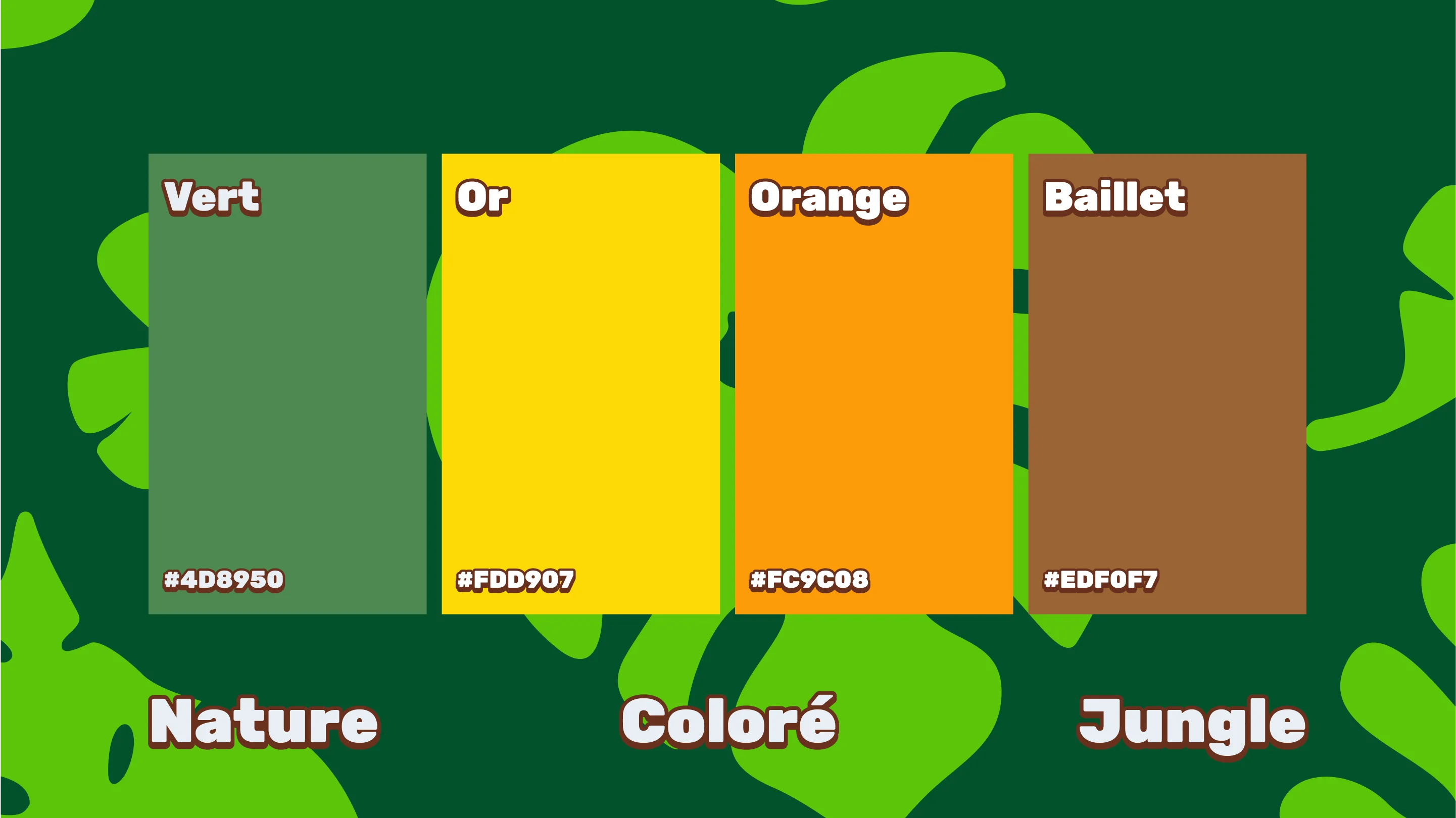 Palette de couleurs